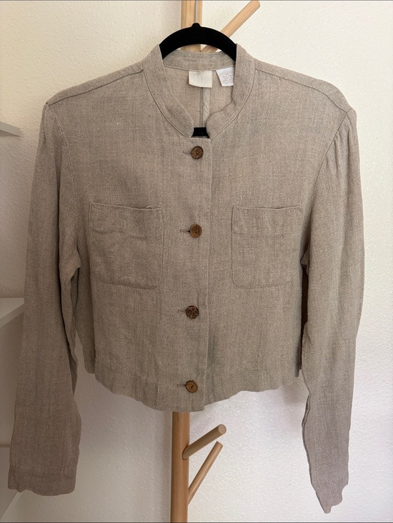 GAP Jackets & Blazers - Vintage Gap 100% Linen Mandarin Collar Jacket